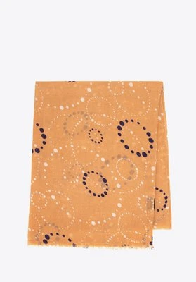 Damski szal w motyw geometryczny beżowy Wittchen