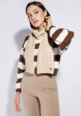 Damski szalik z gęstym warkoczowym splotem Wittchen