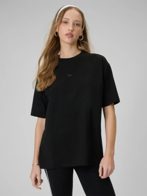 Damski t-shirt basic 4F 4FWSS26TTSHF2744 - czarny