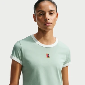 Damski T-shirt do tenisa z krótkim rękawem Nike Heritage - Zieleń