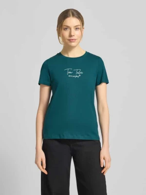 Damski t-shirt, krój regular fit z mieszanka bawełny ekologicznej Tom Tailor