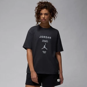 Damski T-shirt o fasonie typu girlfriend Jordan - Czerń