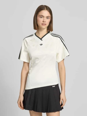 damski t-shirt o kroju regular fit z asymetrycznym krojem adidas Originals