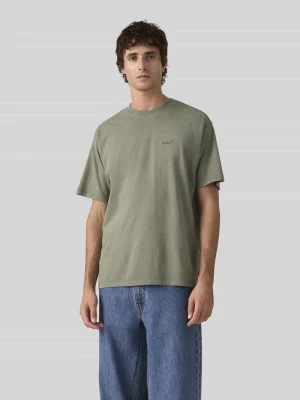 damski t-shirt o kroju regular fit z bawełny Levi's Khaki