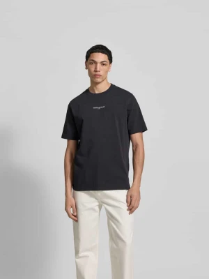 t-shirt o kroju regular fit z bawełny Maison Kitsuné Czarny