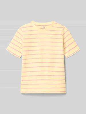 damski t-shirt o kroju regular fit z czystej bawełny ekologicznej model 'HELLE' Only