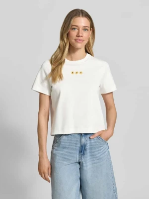 Damski t-shirt o kroju regular fit z czystej bawełny model 'SARA' Vero Moda