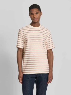 damski t-shirt o kroju regular fit z mieszanka bawełny model 'DJANGO' Selected