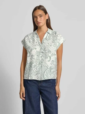 damski t-shirt o kroju regular fit z mieszanki wiskozy  model 'CILLE' Vero Moda