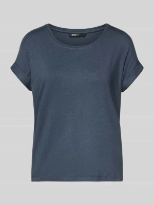 damski t-shirt o kroju regular fit z mieszanki wiskozy model 'MOSTER' Only
