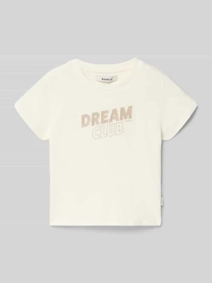 damski t-shirt o kroju regular fit z nadrukiem z napisem Garcia