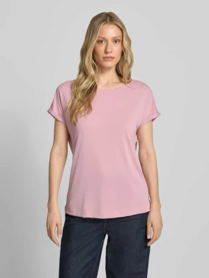 damski t-shirt o kroju regular fit z okrągłym dekoltem Christian Berg Woman