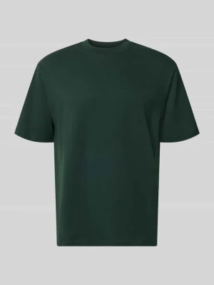 damski t-shirt o kroju regular fit z okrągłym dekoltem MCNEAL Butelkowy zielony