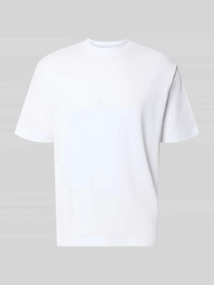 damski t-shirt o kroju regular fit z okrągłym dekoltem MCNEAL Biały