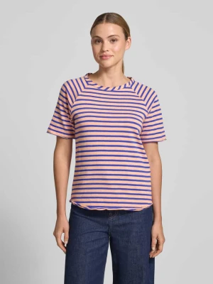 damski t-shirt o kroju regular fit z okrągłym dekoltem Smith and Soul
