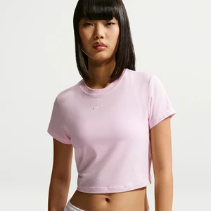 Damski T-shirt o krótkim kroju Nike Chill Knit - Różowy