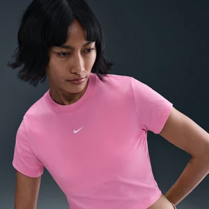 Damski T-shirt o krótkim kroju Nike Sportswear Chill Knit - Różowy