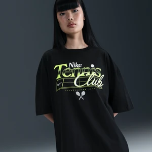 Damski T-shirt oversize z grafiką - Czerń Nike