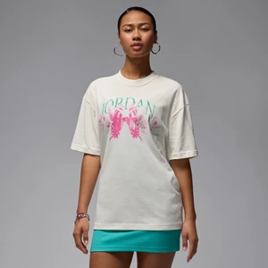 Zdjęcie produktu Damski T-shirt oversize z grafiką Jordan - Biel