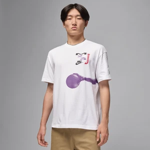 Damski T-shirt oversize z grafiką Jordan Flight - Biel