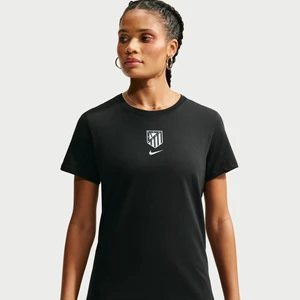 Damski T-shirt piłkarski Nike Atlético Madryt - Czerń