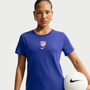 Damski T-shirt piłkarski Nike Atlético Madryt - Niebieski