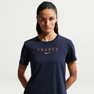 Damski T-shirt piłkarski Nike FFF - Niebieski