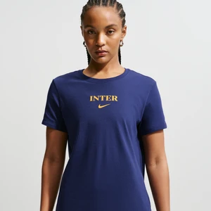 Damski T-shirt piłkarski Nike Inter Mediolan - Niebieski