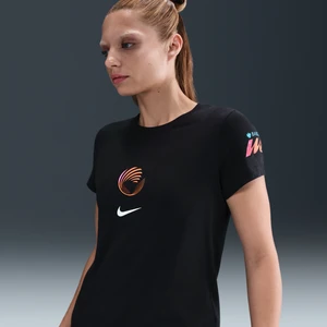 Damski T-shirt piłkarski WSL Nike - Czerń