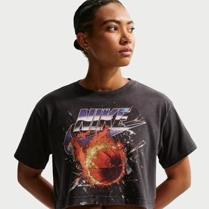 Damski T-shirt z krótkim rękawem do koszykówki Nike - Czerń
