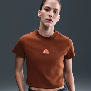 Damski T-shirt z krótkim rękawem Dri-FIT Nike ACG - Brązowy