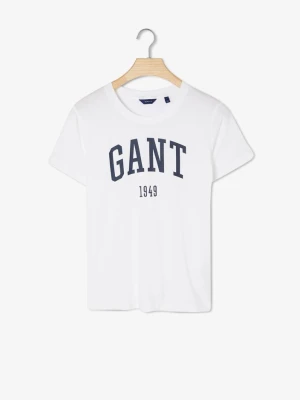 GANT Damski t-shirt z krótkim rękawem i logo