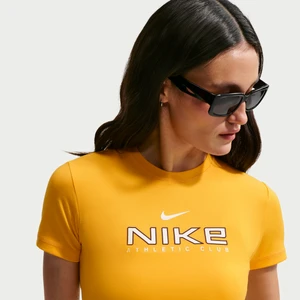 Damski T-shirt z krótkim rękawem Nike - Żółty