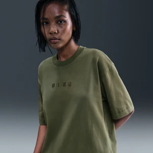 Damski T-shirt z krótkim rękawem o kroju oversize Nike - Zieleń