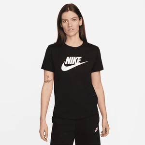 Damski T-shirt z logo Nike Sportswear Essentials - Czerń