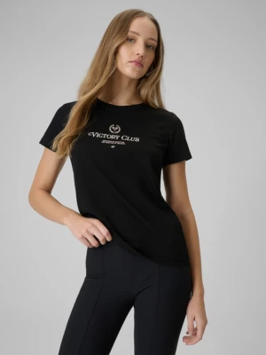 Zdjęcie produktu Damski t-shirt z nadrukiem 4F 4FWSS26TTSHF2724 - czarny