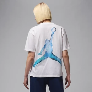 Damski T-shirt z nadrukiem Jordan - Biel