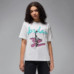 Damski T-shirt z nadrukiem Jordan MVP - Brązowy