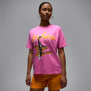 Damski T-shirt z nadrukiem Jordan MVP - Różowy