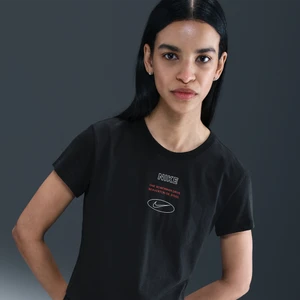 Damski T-shirt z nadrukiem Nike Sportswear - Czerń