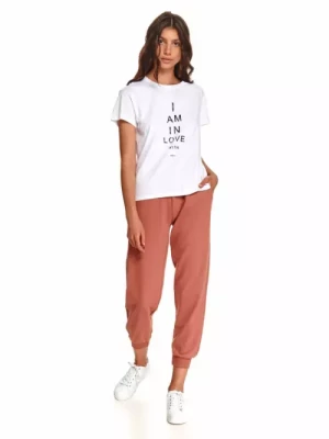 Damski t-shirt z nadrukiem TOP SECRET