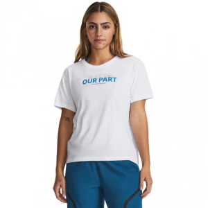 Damski t-shirt z nadrukiem Under Armour UA We All Play SS - biała
