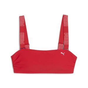 Damski top bandeau PUMA, Odzież, Czerwony,