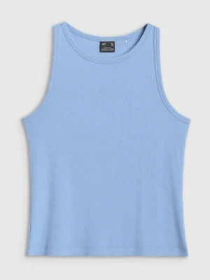 Damski top basic 4F 4FWMM00TSLEF132 - niebieski
