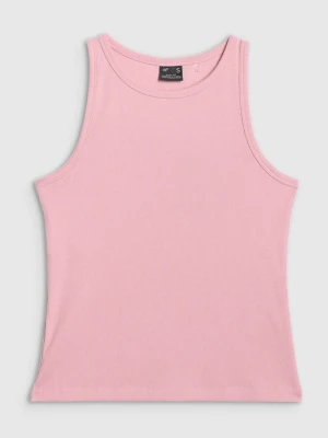 Damski top basic 4F 4FWMM00TSLEF132 - różowy