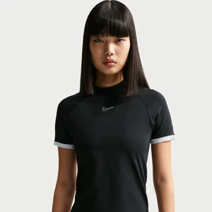 Damski top o dopasowanym kroju z krótkim rękawem Nike - Czerń