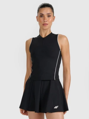 Damski top tenisowy 4F 4FRAW25TFSLF0914 - czarny