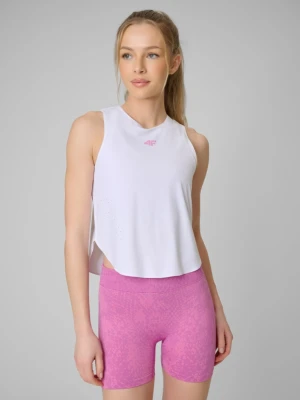 Damski top treningowy 4F 4FRSS26TFSLF1103 - biały
