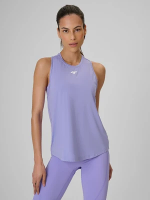 Damski top treningowy 4F 4FRSS26TFSLF1243 - fioletowy
