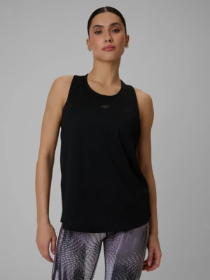 Damski top treningowy 4F 4FWSS26TFSLF743 - czarny